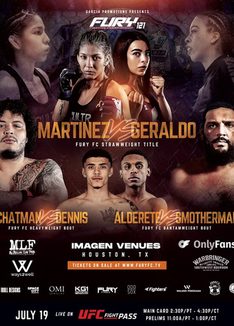 Fury FC 121: Martinez vs Canon poster