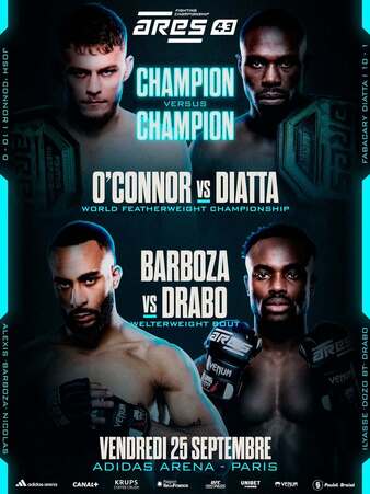 Ares FC 43: O'Connor vs Diatta poster