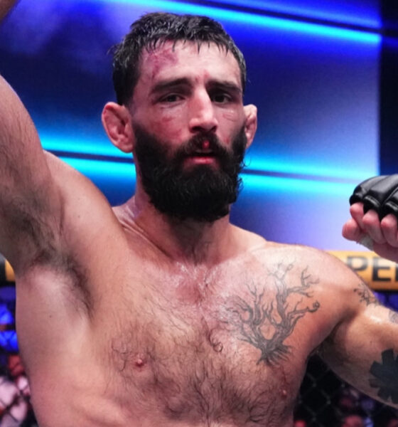 Joe Kropschot getting his hand raised on Dana White's Contender Series