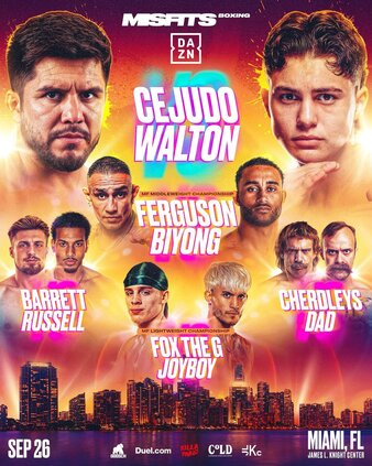 Misfits Boxing: Cejudo vs Walton poster